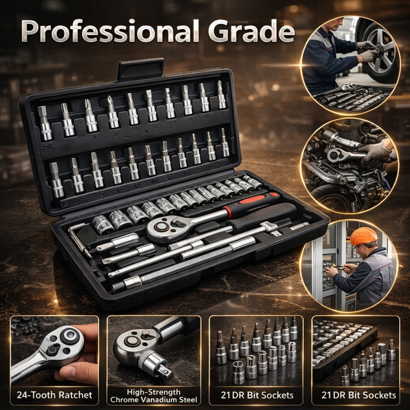 Socket Set - مجموعة أدوات إصلاح السيارات المكونة من