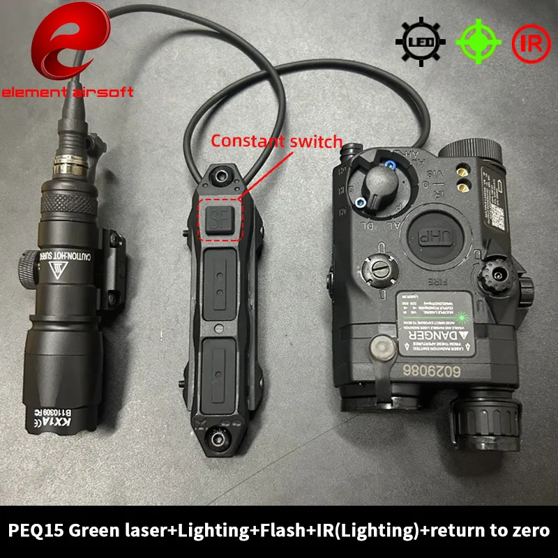 Timing Light Gun - طقم بطارية Element PEQ15 مع مصباح