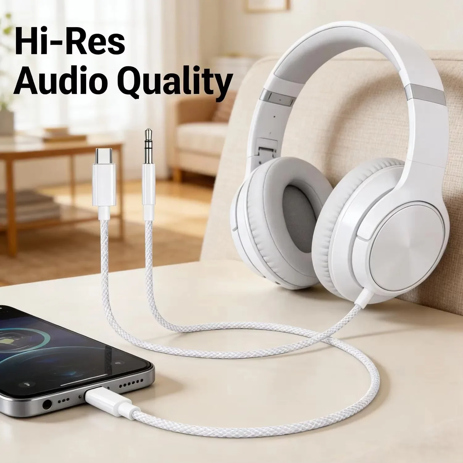 كابل صوت AUX من نوع USB-C إلى  - مراجعة Car Jack وسعره