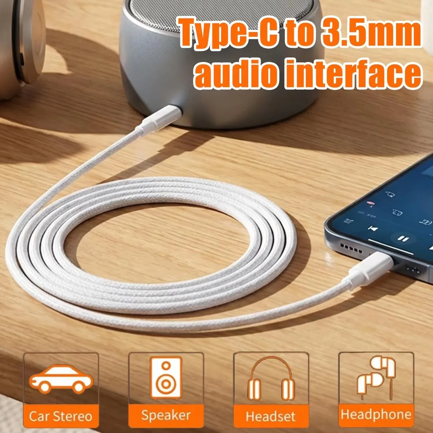 كابل صوت AUX من نوع USB-C إلى  - مراجعة Car Jack وسعره