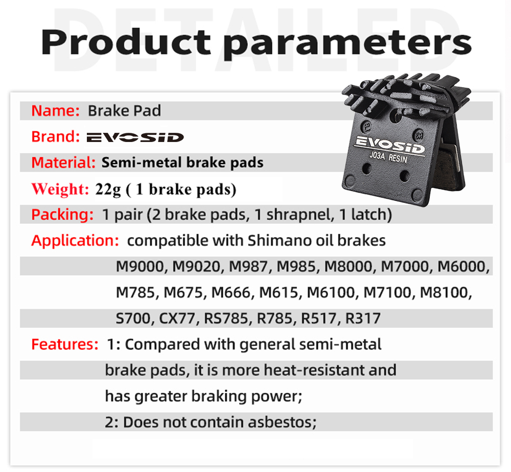 4 زوج J03A دراجة مكابح السيارا - مراجعة Brake Pad Set وسعره