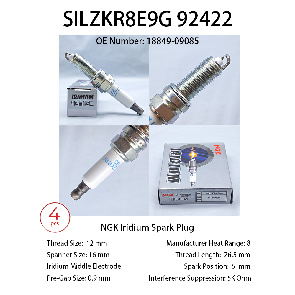 4 قطعة الأصلي NGK الليزر إيريد - مراجعة Ngk Spark Plug Laser Iridium وسعره